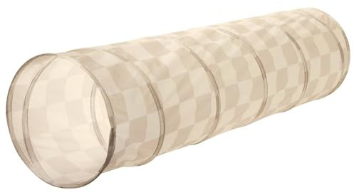 3 Sprouts - Krabbeltunnel für Kinder ab 1 Jahr – Spieltunnel Indoor & Outdoor - Schachbrett-beige