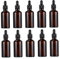 KAILIKETIY 10pièces Flacon Teinté Pour Huiles Essentielles Avec Pipette De Bouteilles Rechargeables Pratique Pour Voyage Stockage De Cosmétiques