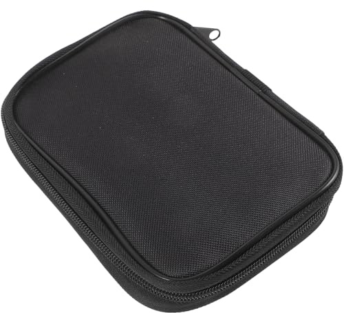 SKISUNO Organizer für Blutzuckermessgeräte aus Stoff Tragbare Schwarze Tasche zum Schutz des Blutzuckermesssystems für Handtasche oder Rucksack Diabeteszubehör für Unterwegs