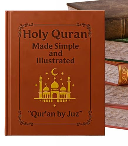 The Quran Journeys, Holy Quran Made Simple And Illustrated, Scripture Devotional Guide, Religious And Spiritual Learning Books, for Travel Home, Church Prayer Men Adults Grandparents