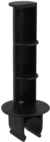 Besportble Toilet Chair Tissue Holder Toilet Paper Holder for Commode and Bedside Use Handle Mount Roll Stand for Elderly Easy Access Bathroom Accessory Black