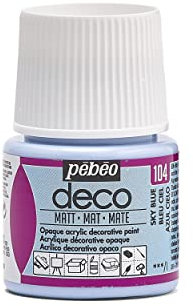 Pébéo 204104 Déco Acrylique Mat 1 Flacon Bleu du Ciel 45 ml