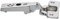 CLIP top Standardscharnier 100°, gerade, mit Feder, Topf: Schrauben