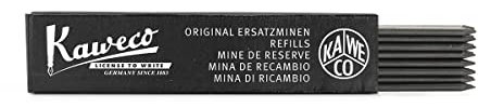 Kaweco Graphitminen 2.0 mm Schwarz HB 24 Stück I Ersatz-Bleistiftminen für Druckbleistift oder Drehbleistift I Grafit-Minen 2.0 mm