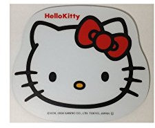 Hello Kitty Die Cut visage ruban Tapis de souris (Rouge)