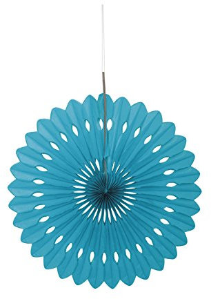Unique Party 63193 - 40cm Teal Tissue Paper Fan Decoration