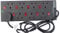 ShaniTech 2m 8 Gang Surge Protected Extension Lead Switched Neon 8 Way (Black)