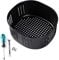 Air Fryer Replacement Basket for Power XL 5.3QT,Air Fryer Accessories for Gowise USA 5.8QT,Non-Stick Fry Basket