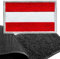 Patch Österreich Flagge Klett - Österreich Klettabzeichen, Flaggen Emblem Aufnäher mit Klettverschluss, Airsoft Aufkleber Klettbänder für Rucksäcke Custom Geschenke (8x5 cm)