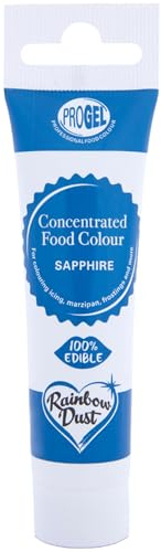 Rainbow Dust ProGel® Concentrated Food Colour, Sapphire Colouring Gel For Baking and Cake Decorating, 25g Tube