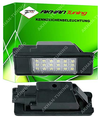 akhan KB64 - Fehlerfrei Kennzeichenbeleuchtung, Nummerschildbeleuchtung Xenon Weiß Plug&Play CanBus Kompatibel mit Citr. C4 I, C5 I, merc. Viano, Vito