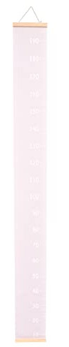 TOYANDONA Messlatte Kinder Größenmesser Höhenmesser Wachstumsmesser Messleiste Aufrollbar Kinder Baby Holz Kinderzimmer Dekoration für Kinder Kindergarten Schlafzimmer Deko Rosa