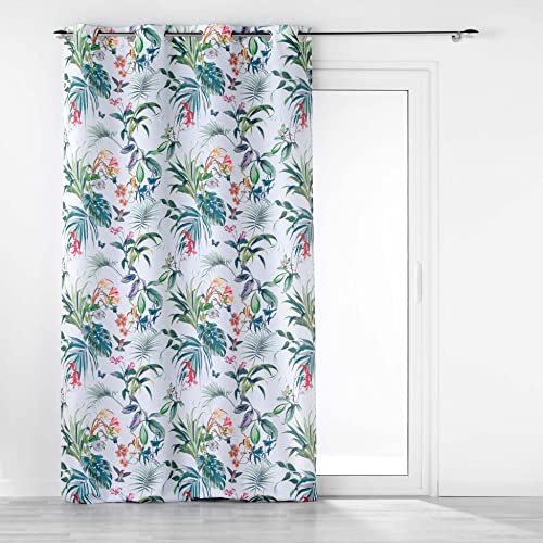 Douceur d'Intérieur Tenda, Poliestere, Feerie Bianco, 140 x 260 cm