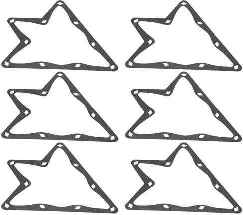 HERCHR Triangolo Biliardo, 6 PCS Set Rastrelliera per Palline Triangolo del Rack per Piscina Rastrelliera per Palle da Biliardo Triangolare per Posizionare la Stecca da Biliardo e Biliardo