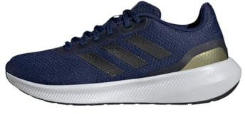 adidas Women's Runfalcon 3.0 Shoes Running, Dark Blue/Core Black/Gold Metallic, 6 UK