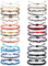 Morfetto 24 Stück Boho Fußkettchen Für Damen Herren Handgefertigte Freundschaftsarmbänder Farbige Surfer Armband Damen Set Für Strandurlaub & Festival (Größenverstellbar, Wasserdicht) Perlen