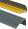 PerfectPVC Profilo per bordi delle scale in PVC, autoadesivo, 65 x 40 mm, 1,65 m, profilo antiscivolo per scale, antracite