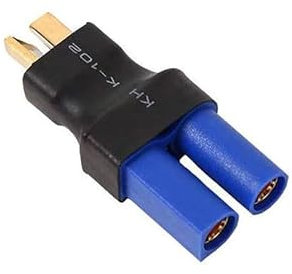 1x Stück Adapter EC5 Buchse auf T Plug Stecker für Lipo Akku Battery RC Ladegerät männlich weiblich Gold