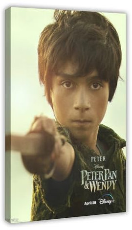 EYEZER Peter Pan & Wendy 2023 Poster, Filmdruck, Leinwand, Poster, Schlafzimmer, Dekoration, Sport, Landschaft, Büro, Raumdekoration, Geschenk, Rahmen-Stil, 60 x 90 cm