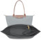 LOUKAYCCI Filz-Organizer-Handtascheneinsatz für Longchamp Le Pliage S, Größe S, Grau