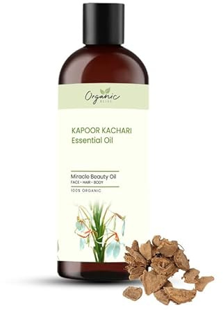 Organic Bliss Kapoor Kachari Essential Oil 100% Pure and Natural Therapeutic Grade Essential Oil for Hair Skin Care, Relief from Stress,Anxiety and Aromatherapy(50 ML)