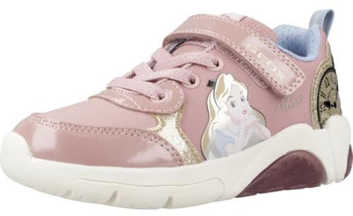 Geox J FADINLIGHT Girl E Sneaker, LT Rose/Platinum, 26 EU