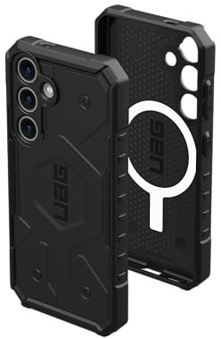 URBAN ARMOR GEAR UAG Schutzhülle für Samsung Galaxy S24, 15,7 cm (6,2 Zoll), Pathfinder, magnetisch, robust, militärisch, sturzsicher, stoßfest, rutschfest, Schwarz