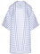 Möve Beach Poncho aus 100% Baumwolle, One size, snow/cornflower