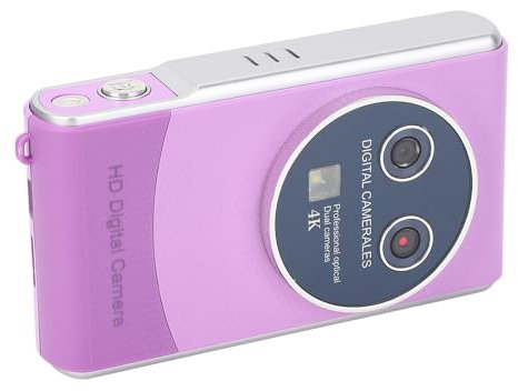 HD Digital Camera, 36MP HD Digital Camera, Small Intelligent Image Stabilization, 3.0 Inch IPS Screen with Beauty Filter for Vlogging Selfie (Purple)