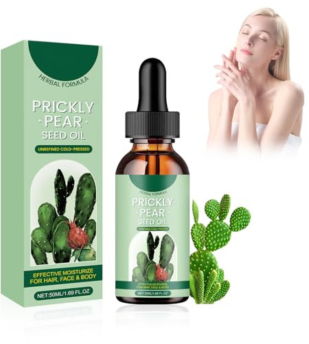 MINGRUO Olio di semi di fico d'India, Olio essenziale di cactus puro, Olio di fico d'India, Olio di semi di fico d'India biologico puro Per Viso Corpo