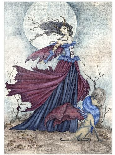 MyPuzzle Der Mond Ruft - Amy Brown - Premium 1000 Teile Puzzle - MyPuzzle Sonderkollektion von Tate & Co Puzzles