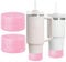 LSYZHX 2 PCS Water Bottle Boot for Owala, Anti Slip Silicone Bottle Covers, Protective Accessories for Owala Freesip Twist and Flip Stainless Steel Water Bottles (2 Pcs Pink)