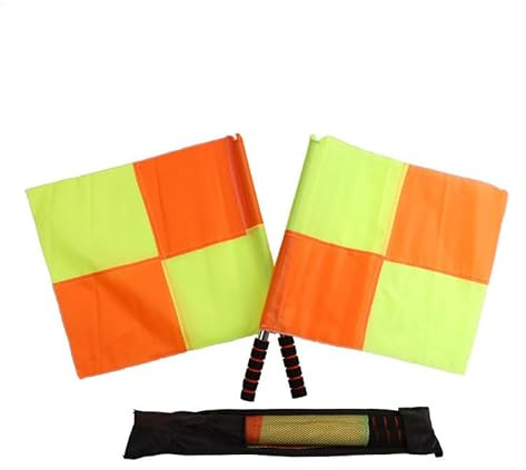 Schiedsrichter Flagge, Linienrichter Flagge 2er-Set Volleyball Schiedsrichterfahne | Hochsichtbare Reißfeste Ausrüstung Für Außenspiele Schulwettbewerbe Und Sportligen