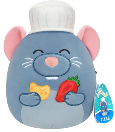 Squishmallows SQDI02040 - Disney Pixar „Ratatouille“ Remy 20 cm, offizielles Jazwares Plüsch, superweiches Kuscheltier
