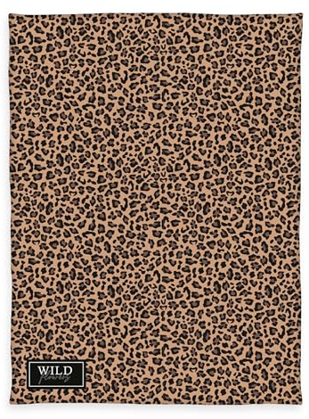 Herding Wild Flowers Leopard Wellsoft-Flauschdecke, 150 x 200 cm, 100% Polyester, Mehrfarbig