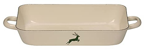 Riess 0046-072 Country Cervo - Pirofila rettangolare, diametro: 33 cm, colore: Avorio