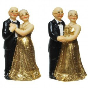 Udo Schmidt Kleine Deko-Figur zur Goldenen Hochzeit (7cm)