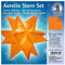 Ursus 15875541 - Faltblätter Aurelio Stern uni, orange, 33 Blatt, aus Transparentpapier 115 g/qm, ca. 15 x 15 cm, einseitg bedruckt, ideal als zeitlose, elegante Wohndekoration