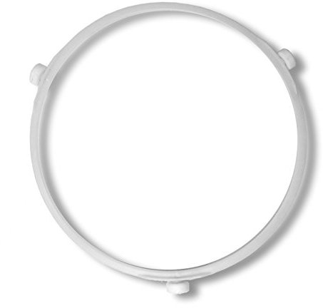 Spares2go Universal Mikrowellen Ofen Glas Platte Weißes Plastik Unterstützung Ring