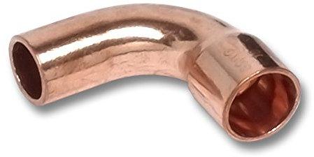 SANHA 5001a Kupfer Bogen 90 Grad eine Muffe 35 mm, 2 Stück