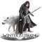 Aufkleber mit Schnee und Wolf, Game of Thrones, Winter is Coming, für Laptop, iPhone, Auto, Fenster, Kühlschrank (mittelgroß – 10 x 10 cm)