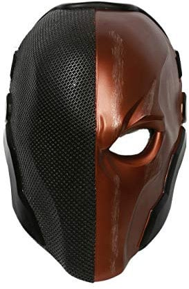 Xcoser Deathstroke Mask Halloween Helmet Game Arkham Knight Cosplay Costume Resin Mask Replica for Men Fancy Dress Clothing Merchandise Accessories