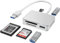 XQD/SD/Micro SD Card Reader, Memory Multi-Card Reader/Writer/Adapter with 2 USB3.0 Port, Support Sony G/M Series Lexar 2933x/1400x USB Mark XQD Card, SD/SDHC/TF Card for Windows/Linux/Mac OS/Vista