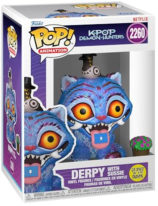 Funko POP! Netflix Kpop Demon Hunters - Derpy with Sussie | Official Merch - Collectable Vinyl Figurine for Shelf Display - Birthday Gift Idea for Fans and Collectors