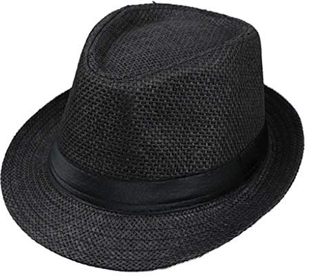 luosh Enfants Enfants été Plage Chapeau de Paille Jazz Panama Trilby Fedora Chapeau Gangster Casquette en Plein air Respirant Chapeaux Filles garçons Chapeau de Soleil