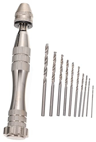 VICASKY Handspiralbohrer Aluminiumlegierung Für Holz Gummi Walnussholz Modellbau Knochen Horn Bernstein Oliven Und Andere Materialien Präzisionsstift-schraubstock