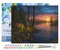 Figured'Art Malen Nach Zahlen Erwachsene Mit Rahmen Zelten am Fluss - Paint by Numbers Basteln DIY Bastelset 40x50cm Leinwand gespannt auf Holzrahmen