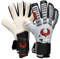 Renegade GK Eclipse Pulsar Professionelle Torwarthandschuhe Pro Finger Schutz | 4mm EXT Contact Grip & Breathaprene | Grau & Rot Torwart Handschuhe (Größe 6, Jugend, Junior, Neg. Cut, Level 5)