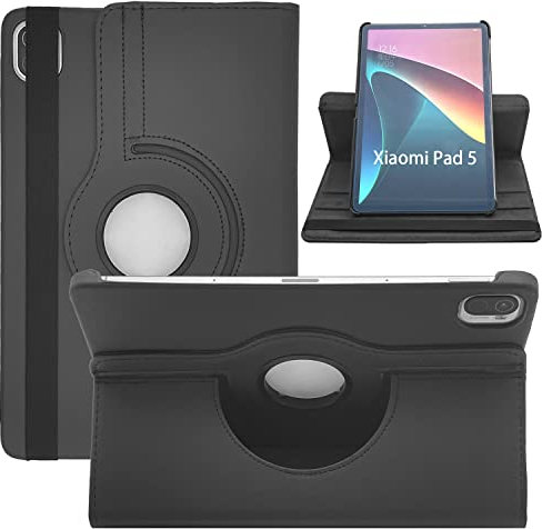 Dlahaby Funda para Xiaomi Mi Pad 5/Mi Pad 5 Pro 11'' 2021,Rotación de 360 Grados con Soporte Carcasa para Tableta Xiaomi Pad 5/ MiPad 5 Pro,Negro