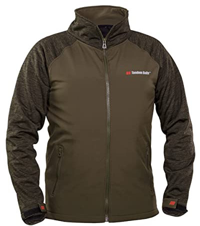 Tandem Baits Veste de Pêche Softshell Homme Coupe-vent Running Sport Blouson Taille S